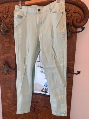 Old Navy Mint Green Rockstar Jeans